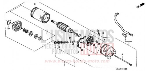 MOTEUR DE DEMARRAGE VT750C2V de 1997